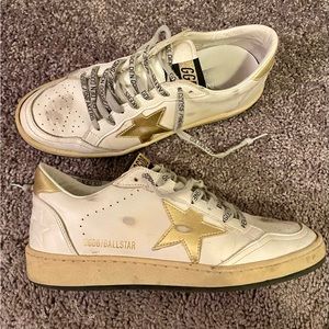 Golden Goose Ball Star with gold star and heel tab